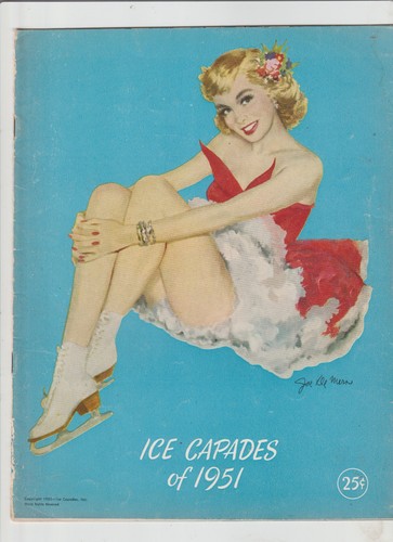 1951 ice capades program - ice,