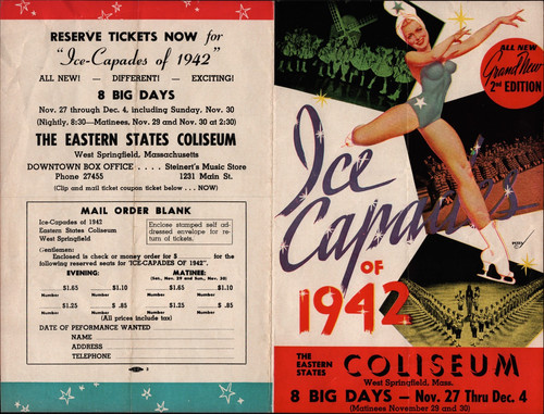 Ice capades 1942 - ice, flyer